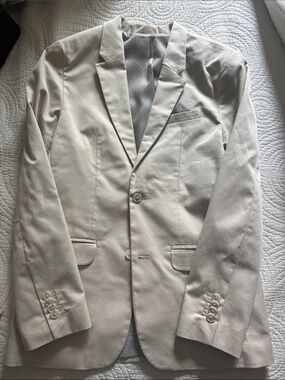 Cat & Jack Boys Cream Blazer